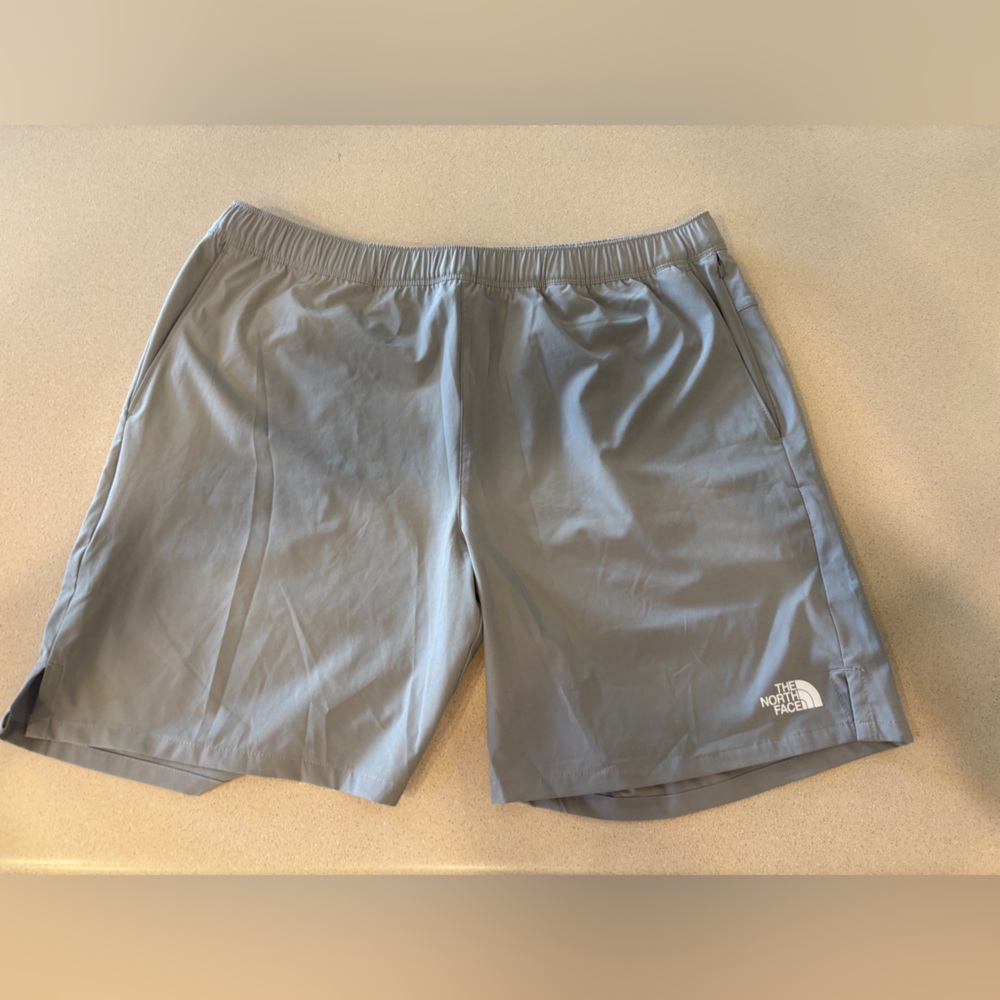 The North Face Gray Athletic Shorts Lightweight Elastic Waist